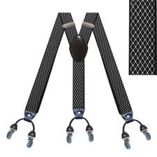 New 6 Clips Suspenders
