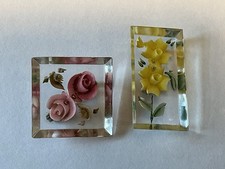 2 X Vintage Reverse Carved