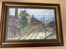 Peter Bradshaw Print Framed Denaby Main Pit Art Picture