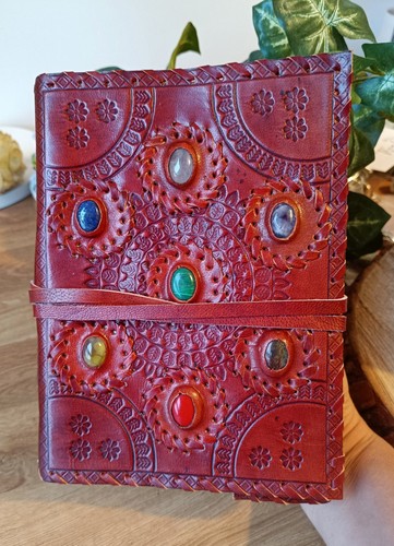 Chakra leather journal - chakra,