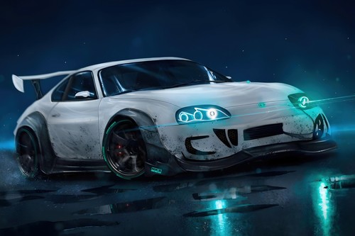 Toyota supra mk4 poster wall - poster,