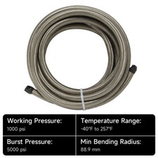 Universal 16.4FT AN8 Stainless