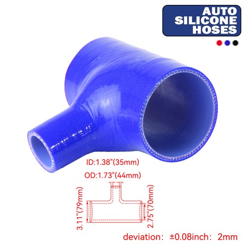 Silicone hose bend piece - silicone, t-piece