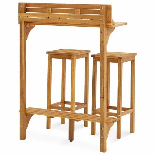 Set bar wooden stool - set,
