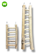 JAVA NATURAL WOODEN LADDER PARROT PERCH CAGE ATTACHMENT HANGER 2 SIZES