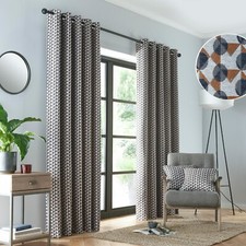 Eyelet Curtains Geometric