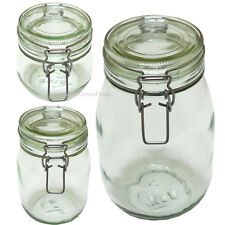 Glass Mason Jar Clip Top