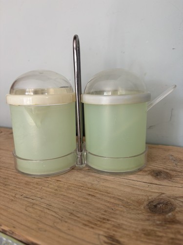 Vintage 1970s green plastic - vintage,