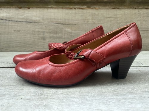 Womens clarks soft red - k,