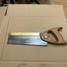 Vintage Spear & Jackson brass backed 10”  15 tpi Tenon Saw 