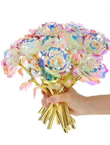 Iridescent prism rose flower - rose,
