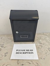 Assorted Collections Wall Mounted Post Box, Steel Lockable Mailbox (READ)