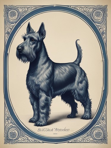Scottish terrier vintage - scottish,