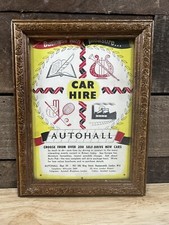 Vintage Wood Framed Car Hire