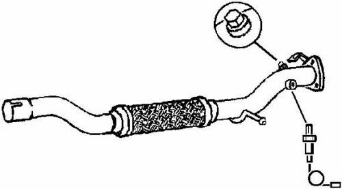 Exhaust front pipe for - front,