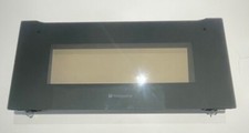 Top Oven Outer Glass Door & Frame Hotpoint Double Oven DD4541IX -595 x 262 mm