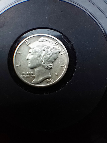 1943 mercury winged - mercury, (winged