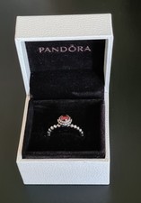 Pandora January Garnet birthstone ring size 52. With box and gift bag buy it now