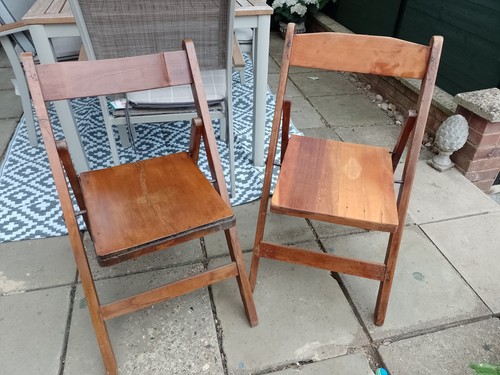 Vintage wooden folding - 2,