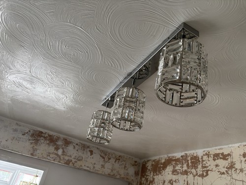 Silver chrome shade ceiling - silver, 3