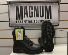 Magnum Waterproof Boot Stealth Force 8.0 Black Leather Police Tactical UK 5.5