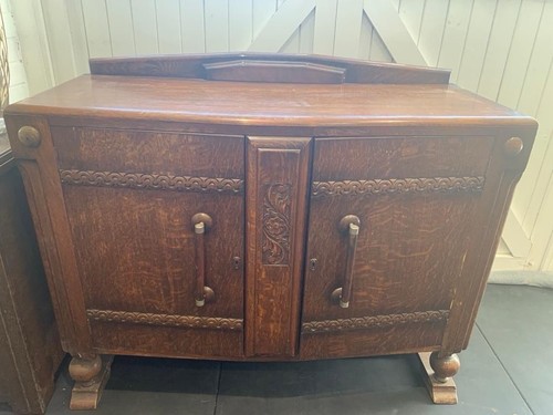 Antique wooden sideboard - antique,