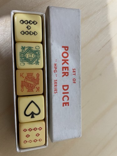 Vintage poker dice - vintage,