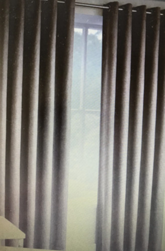 Suede effect curtains - suede,