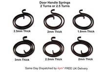 Springs Door Handle Repairs 2 Turns or 2.5 Turns x 1.8 2 2.5 3mm Thick Pack 1-20