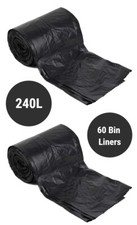 60 Wheelie Bin Liners 240L