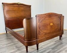 Double Bed -Antique French Double Bed Frame Headboard – Lot 3714