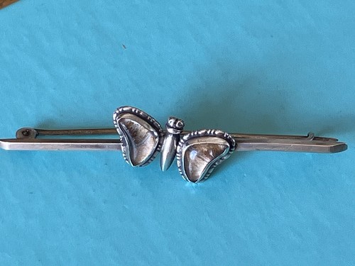 Vintage silver butterfly - vintage,