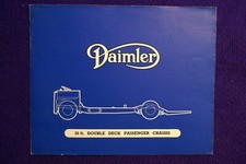 DAIMLER 30FT. BUS COACH CHASSIS DOUBLE DECK SPECIFICATION BROCHURE 