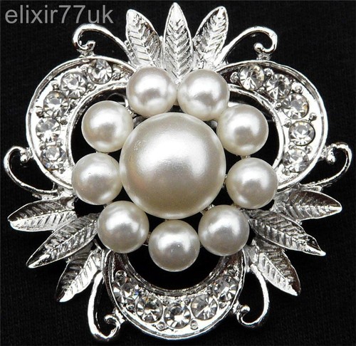 Silver faux pearl - silver,