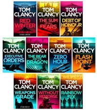 A Jack Ryan, JR & John Clark Novels by Tom Clancy 10 Books Set - Fiction - PB