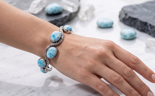 Natural larimar gemstone - natural,