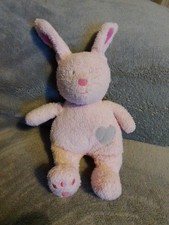 NEXT Pink Bunny Rabbit With Grey Heart Plush Soft Toy Plush. 2 Available.