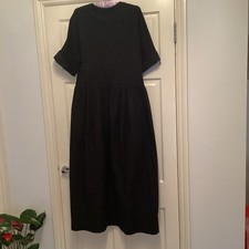 COS Black Cotton Dress Size L