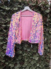 pink holographic sequin