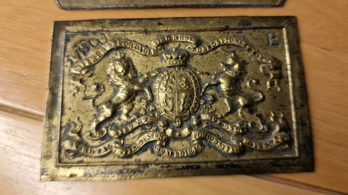Antique milners brass plaque - milners,