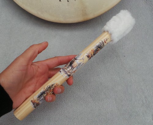Drum beater shamanic drums