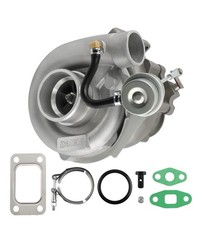 T3 T04E upgraded Universal Turbo v-band Flange A/R.63 Oil Cooling with clamp