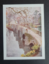 Antique 1908 print - Misty