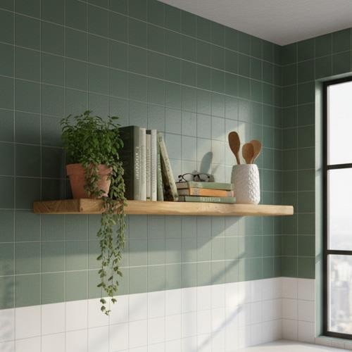Floating wooden shelf rustic - floating,