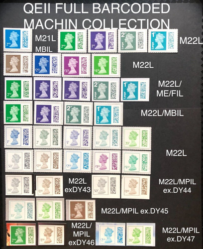 Qeii barcoded machin - gb,
