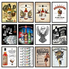 Alcohol retro metal - retro,