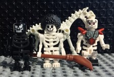 Lego Skeleton Mini Figure Bundle With Skeletal Horse And Frak Jaw