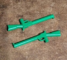 2 x LEGO 30141 Green Genuine Rifle For Minifig Toy Story/Soldier/Army/Military 