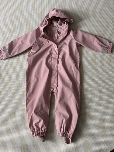 Pink puddle suit - m&s, girl