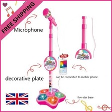 New Kids Microphone Toy Musical Instrument with Adjustable Stand Girls Gifts UK